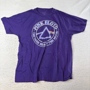 Pink Floyd T-Shirt‎ Mens XL Purple Dark Side of the Moon Graphic Tee